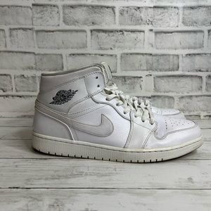 Nike Air Jordan 1 Mid White/Cool Grey 13